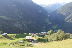 Mont - Blick von oben ins Valsertal